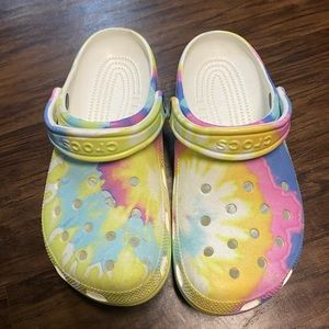 Tie Dye Crocs Like New